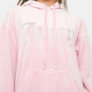 Juicy Couture Light Pink Rhinestone Hoodie